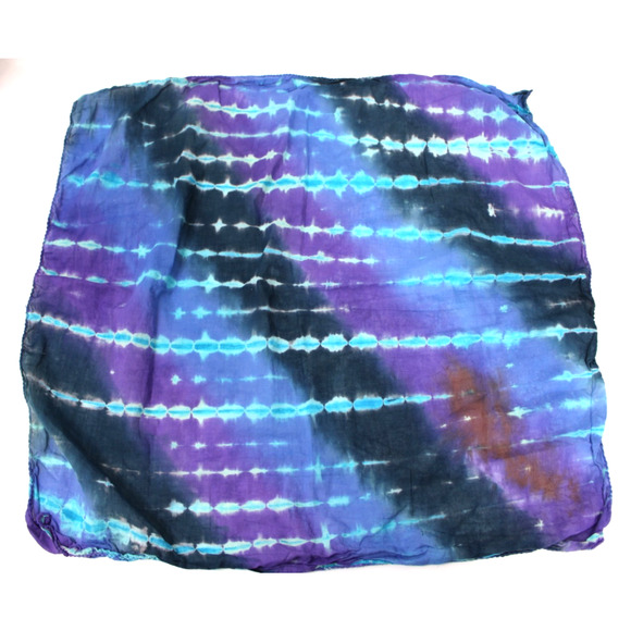 2 Headcovers Unlimited Tie Died Bandanna Cotton Scarf 22" Square - Picture 5 of 9